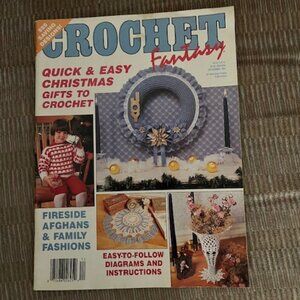 2/$35 Crochet Fantasy Quick and Easy Christmas Gifts Vol 10 No 8 Dec 1991